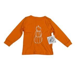 NWT Mustard & Ketchup Kids XXS (2T) Orange Pumpkin Tee